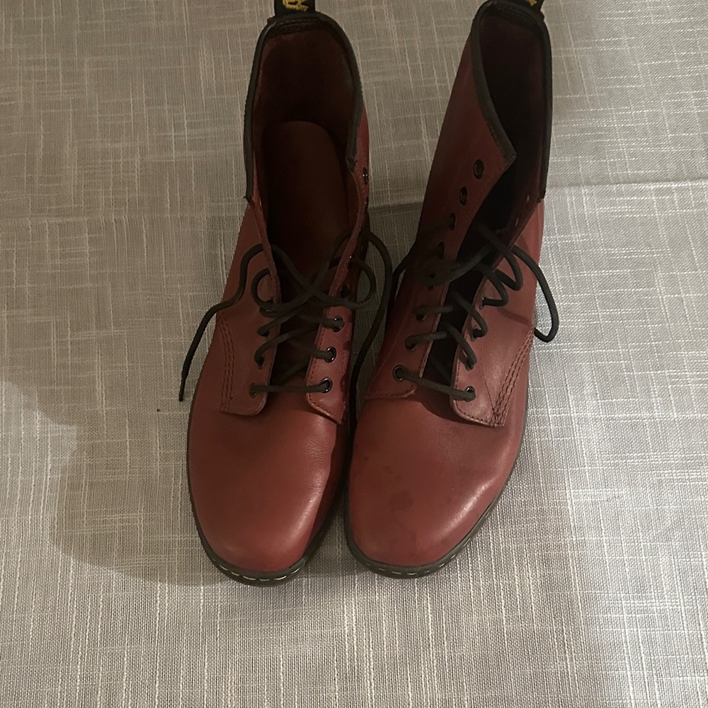 Dr. Martens Cherry Red Leather Boots